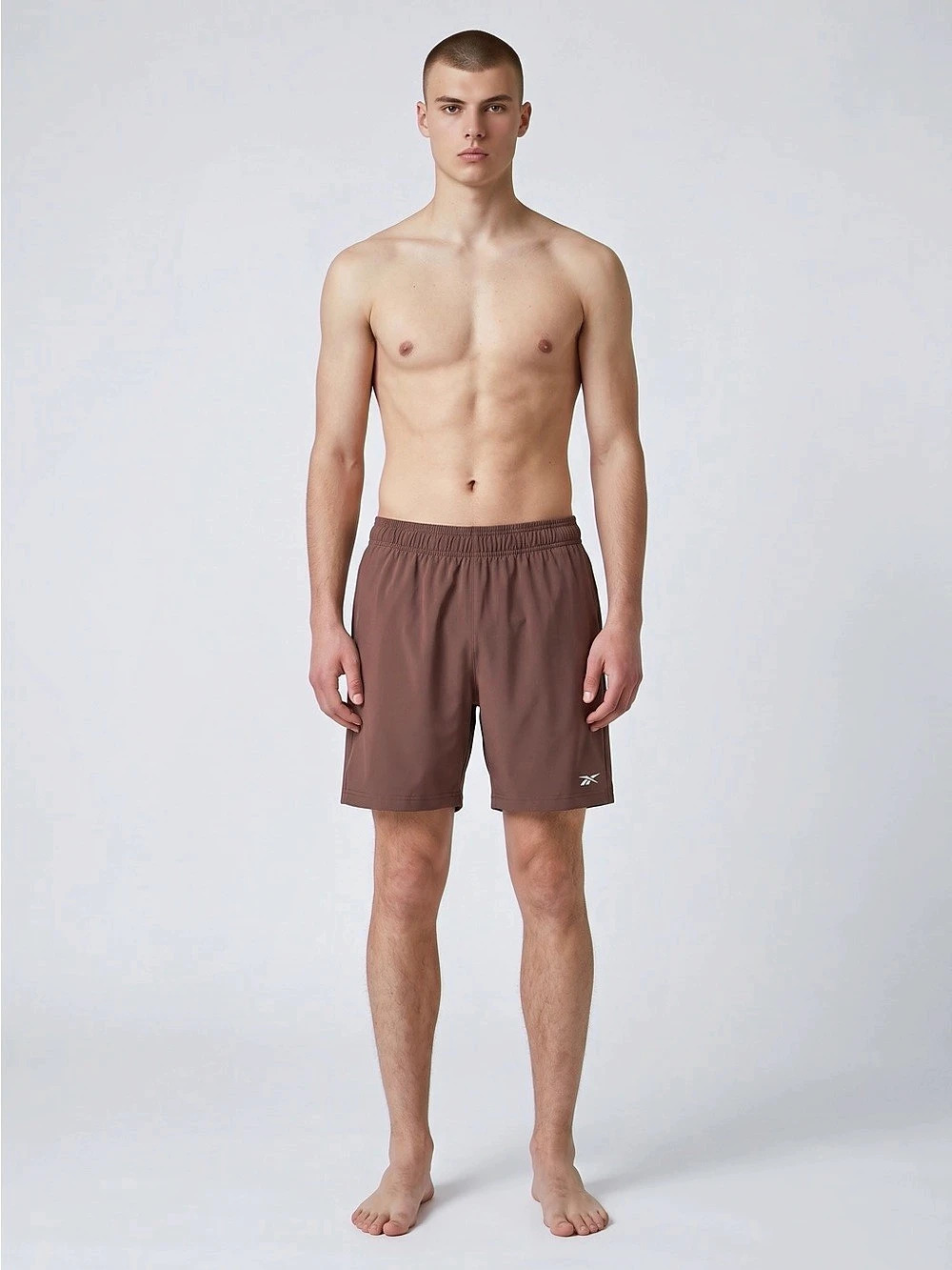NWT Size M Reebok Hoops 7” Athletic Shorts Bracken Brown Basketball